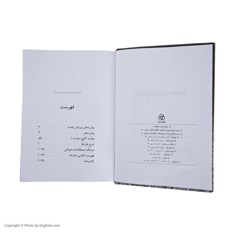کتاب شاخ نبات حافظ اثر محمدرضا برزگر خالقی انتشارات زوار