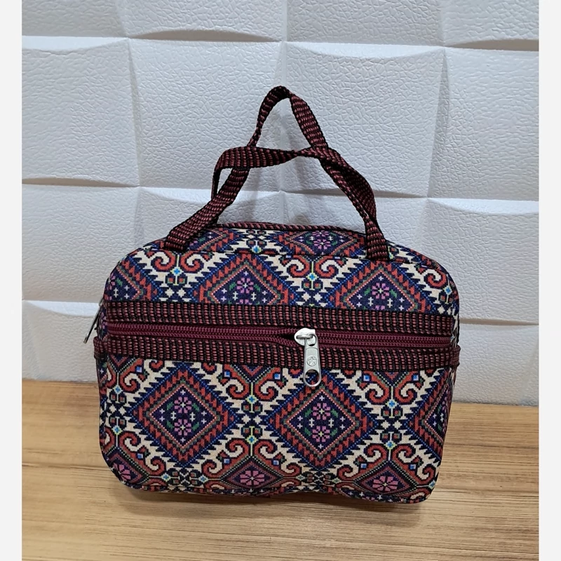 کیف سنتی و ساک دستی کوچک  کرپ مدل سنتی گلیمی جاجیم دستباف پرفروش زیبا جذاب جادار در طرح های مختلف مناسب سفر و استفاده