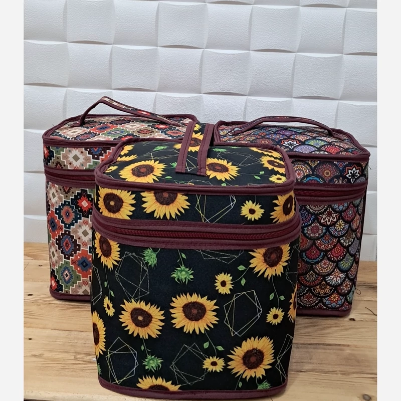 باکس کرپ سایز 1 بسته سه تایی باکس لباس و ژاکت و پتو و حوله زیر تختی و نظم دهنده همه کاره و باکس لباس ضخیم و کاربردی زیبا