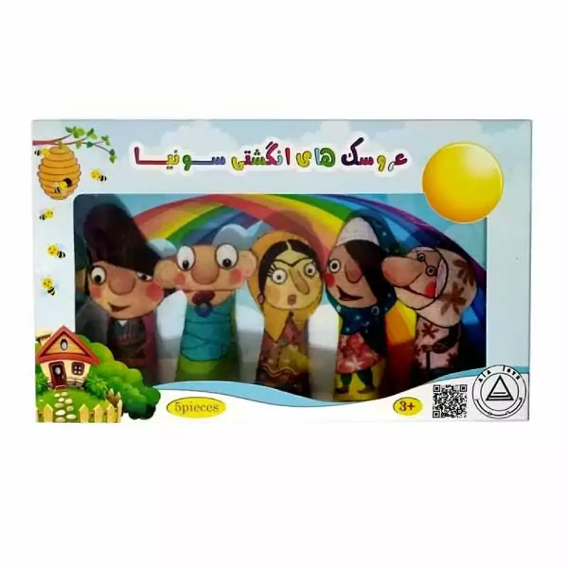 عروسک انگشتی نمدی مدل حیوانات جنگل 5 عددی