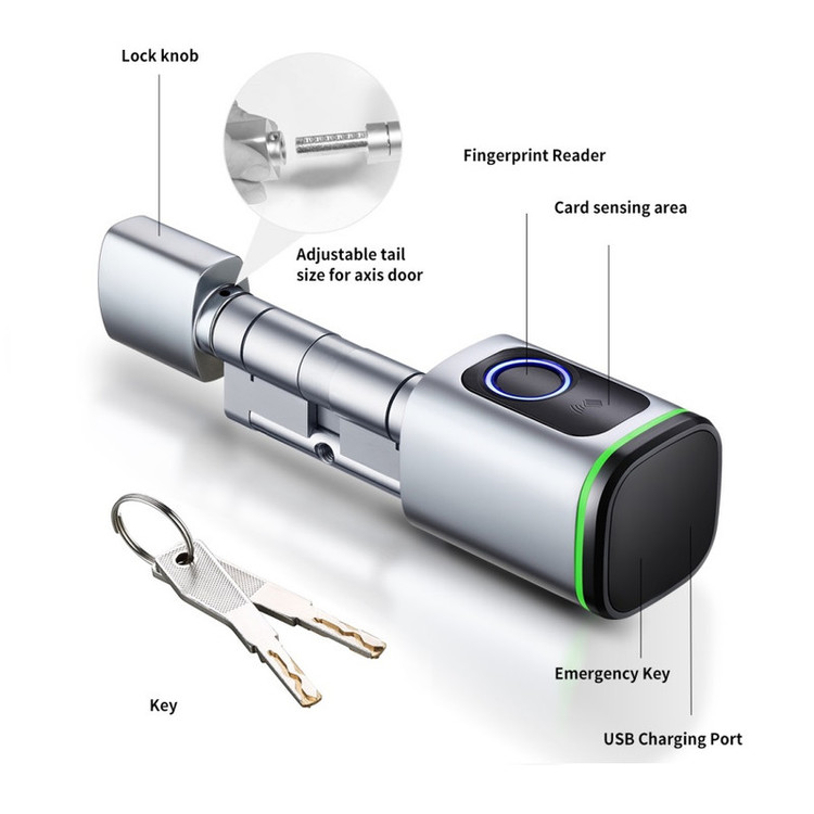 سیلندر قفل هوشمند مدل TTLock-60MM