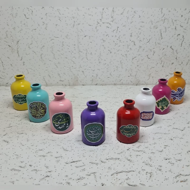 گلدان طرح مهدوی طرح های امام زمانی علیهم السلام های مذهبی ارتفاع 8 سانت پهنا 4 مناسب هدیه نیمه شعبان