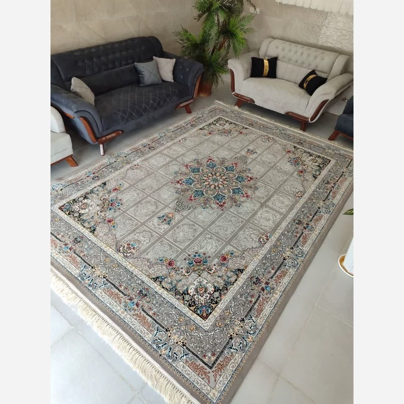 فرش رومیسا فیلی ماشینی 9متری  700شانه تراکم 2100 نخ ورژن فیلی