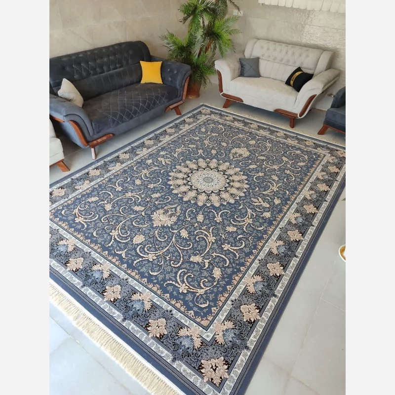 فرش تلناز ماشینی دلفینی 6متری 700شانه تراکم 2100 نخ ورژن
