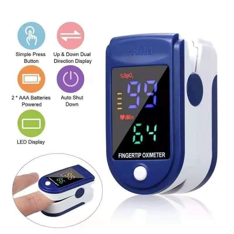 پالس اکسیمتر انگشتی مدل LK87،دارای صفحه نمایش رنگی،نمایشگر ضربان قلب و اکسیژن خون،مناسب برای استفاده خانگی و درمانگاهی