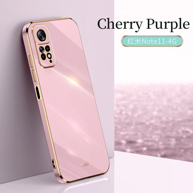 قاب گوشی ژله ای مای کیس گلد لاین دور طلایی براق محافظ لنز دار برای گوشی Xiaomi Redmi Note 11 Pro 4g-5g 2022-12 Pro 4g