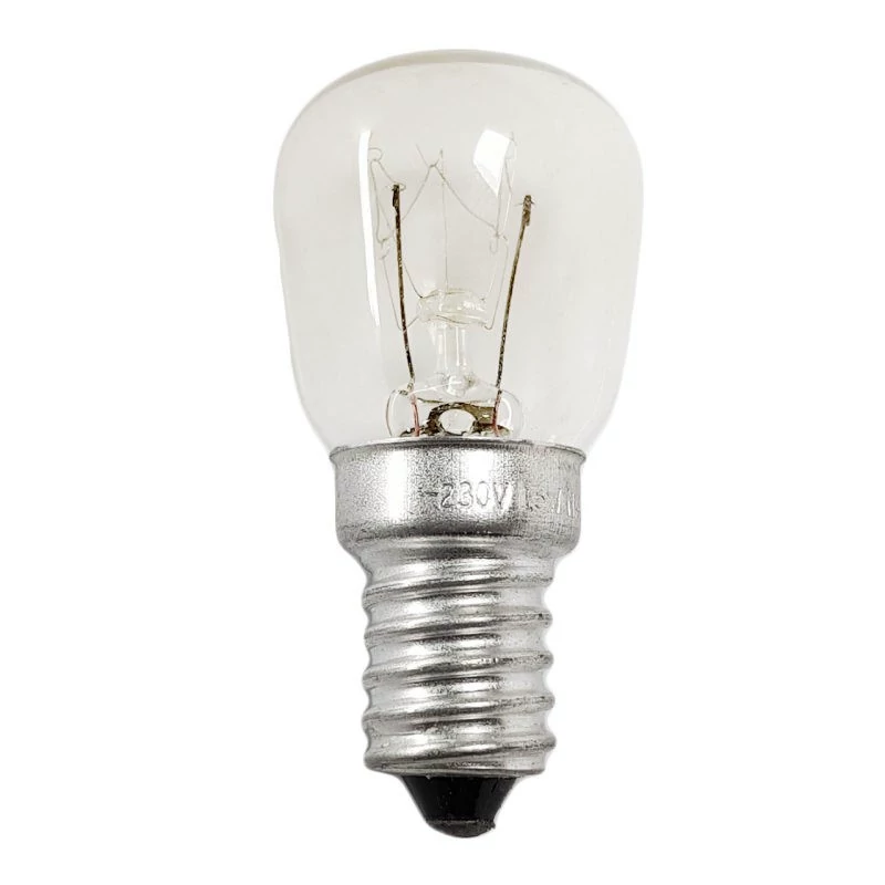 لامپ یخچال و فریزر 230 ولت 15 وات پایه شمعی E14 لامپ ST26 E14S 230V 15W CLEAR (لامپ شب خواب)