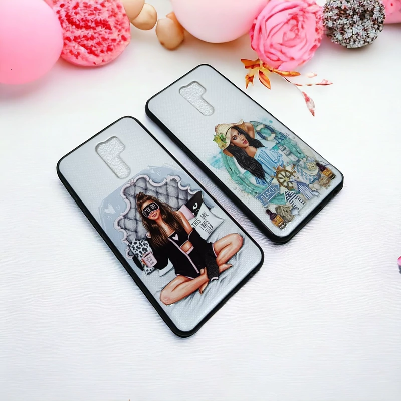 قاب فانتزی و برجسته دخترانه مناسب برای گوشی موبایل Xiaomi Redmi 9-Redmi 9 prime