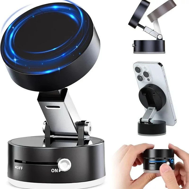 هولدر و پایه نگهدارنده گوشی موبایل وکیومی مگ سیف (مکش خلاء) مدل VACUUM SUCTION A2 قابلیت اتصال به تمامی سطوح صاف