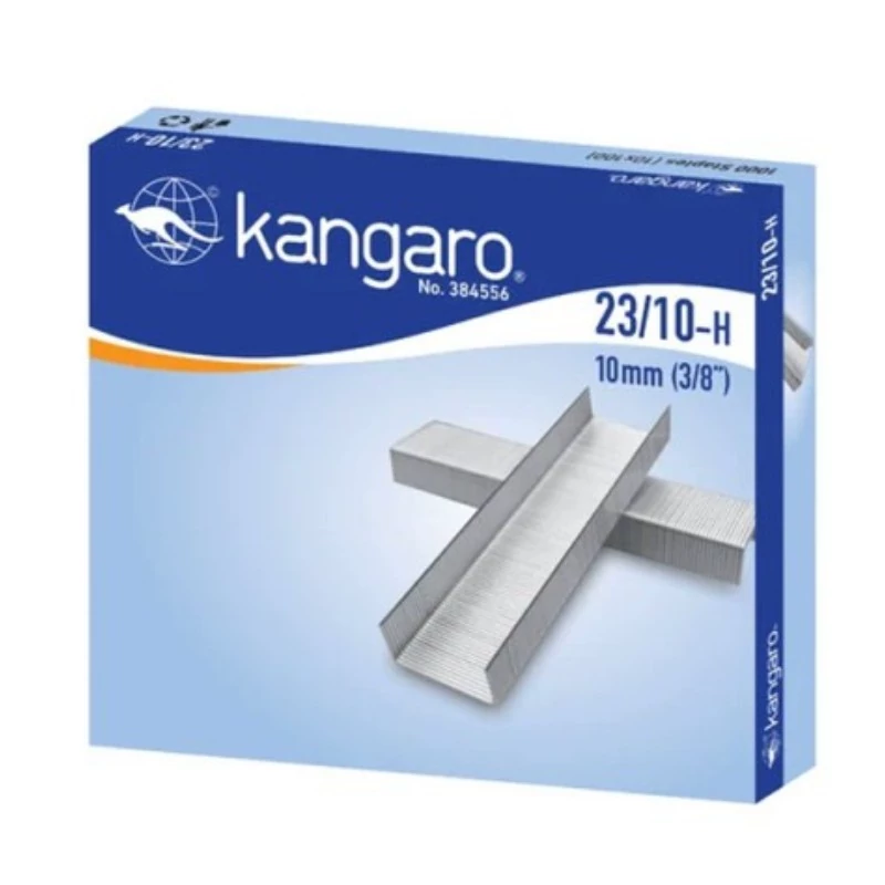سوزن منگنه صحافی کانگرو Kangaro 384556 سایز 23/10 بسته 1000 عددی