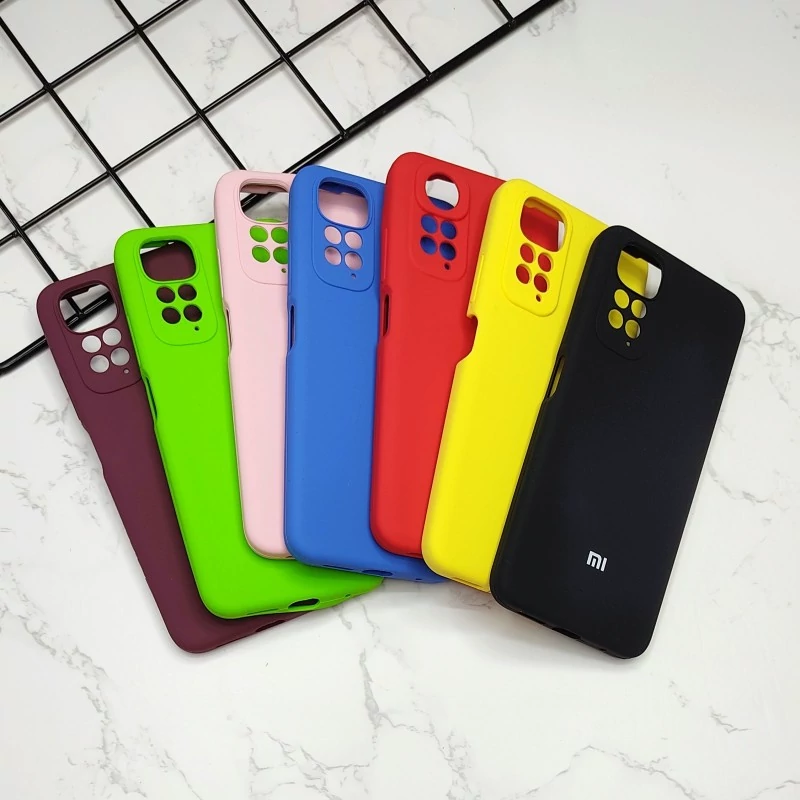 قاب سیلیکونی اورجینال پاک کنی محافظ لنز دار مناسب برای گوشی موبایل Xiaomi Redmi Note 11 4g-Note 11s