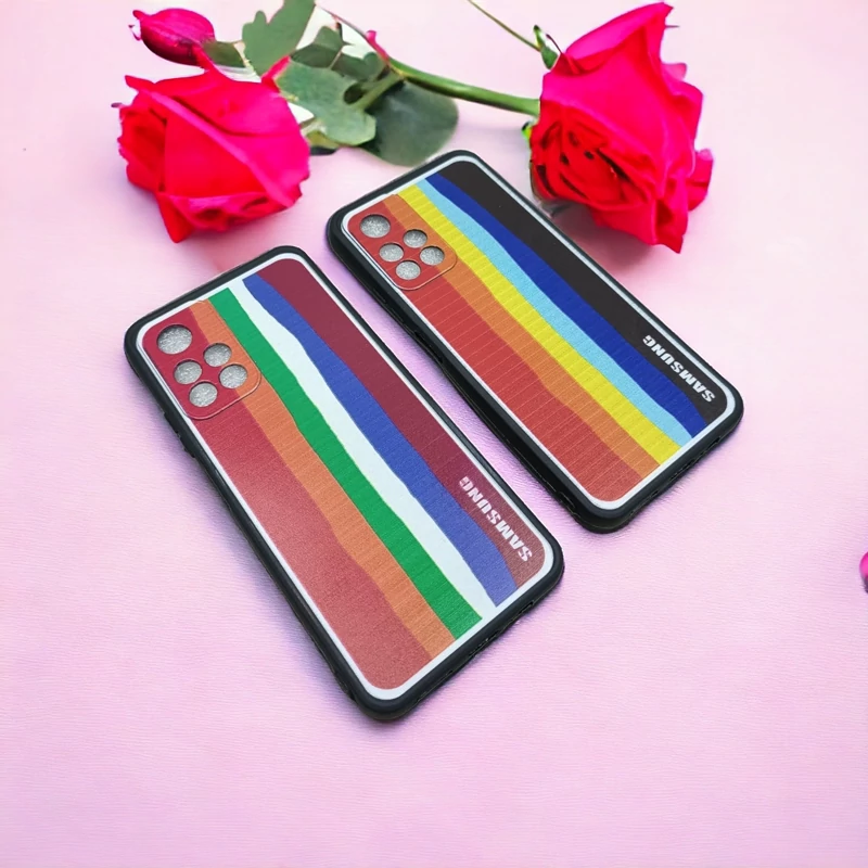 کاور رنگین کمانی ژله ای محافظ لنز دار مناسب برای گوشی Poco M4 Pro 5g-Redmi Note 11 5g