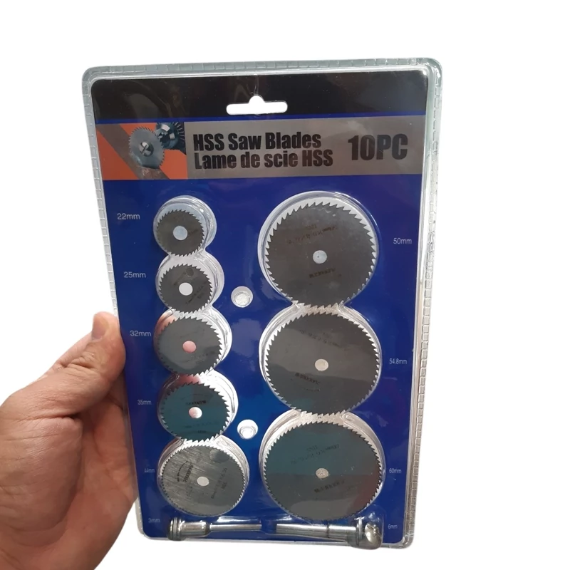 صفحه برش فرز انگشتی مجموعه 10 عددی