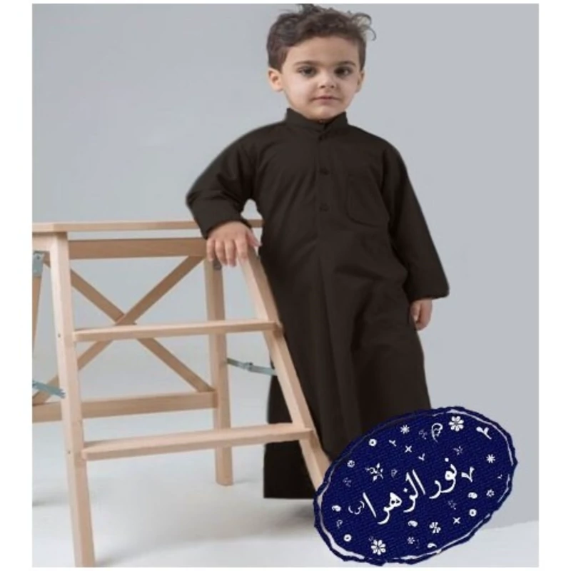 دشداشه کودک مشکی سایز 38 تا 44