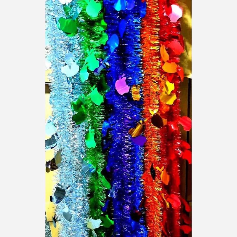 ریسه نخی خزه ای رنگی  سادات 100 عددی