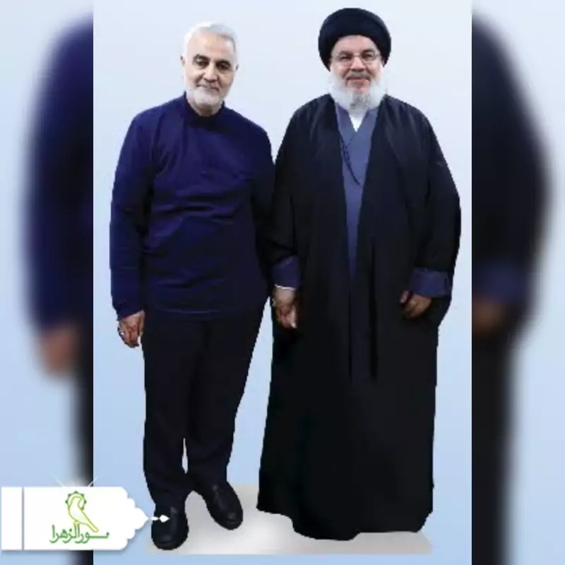 ماکت کات استند شهید نصرالله و شهید سلیمانی دوتکه