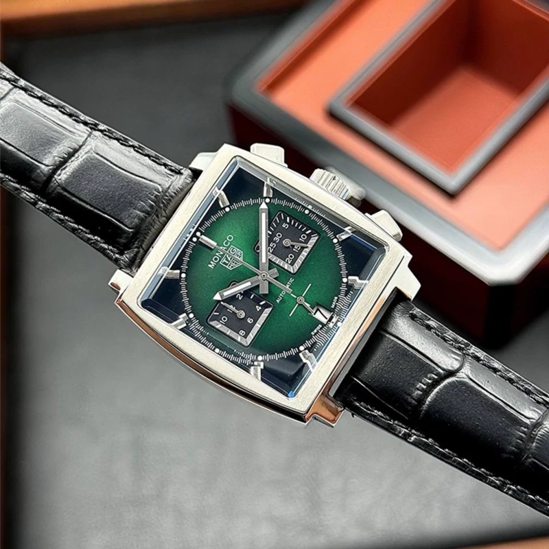 ساعت مچی مردانه تگ هویر TagHeuer Monaco Green Dial