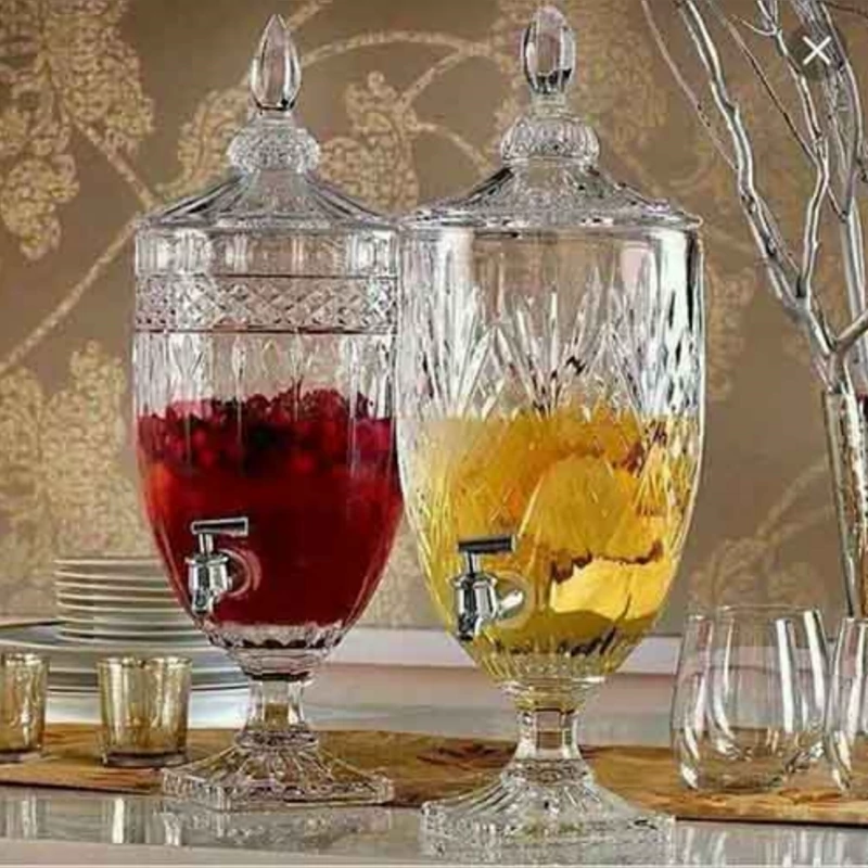 کلمن شربت خوری شیشه ای 5.5 لیتری در سه طرح زیبا و با کیفیت عالی