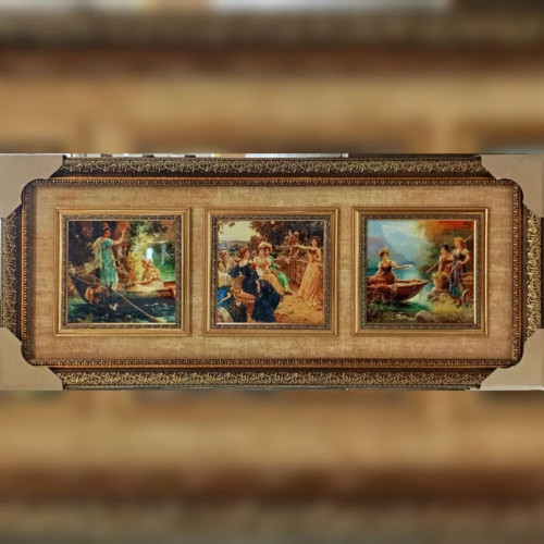 تابلو کاشی3تیکه دو قاب در طرح های مختلف کیفیت عالی