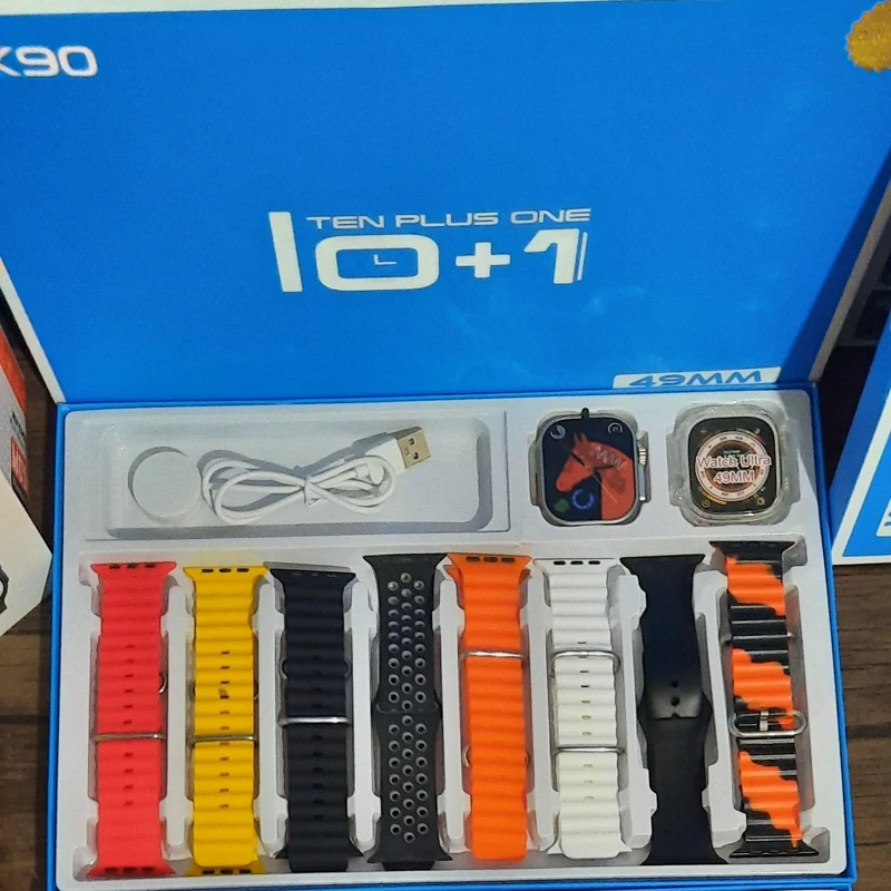 ساعت هوشمند 8 بند به همراه گارد و گلس  مدل 1+10
