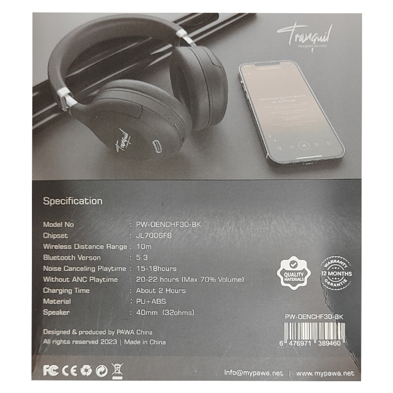 هدست بی سیم پاوا مدل Tranquil