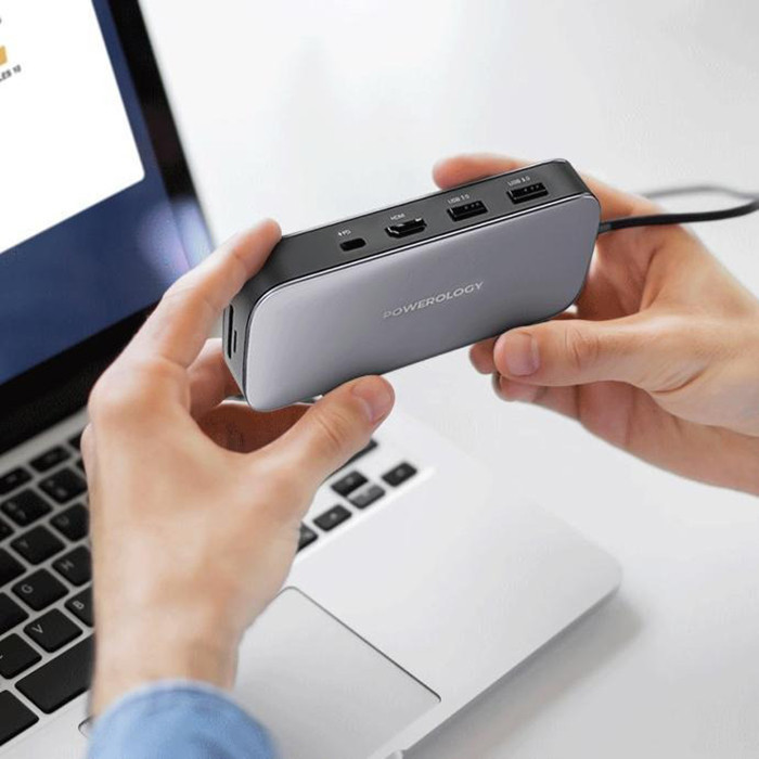 هاب 6 پورت USB-C پاورولوجی مدل SSD Drive PWSDHB512
