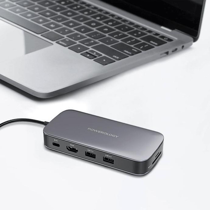 هاب 6 پورت USB-C پاورولوجی مدل SSD Drive PWSDHB512