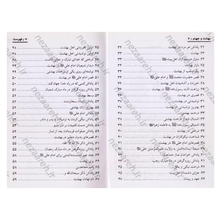 کتاب داستان های شگفت انگیزی از بهشت و جهنم از زبان مبارک رسول اکرم (ص) اثر یحیی فلسفی داربی شیرازی