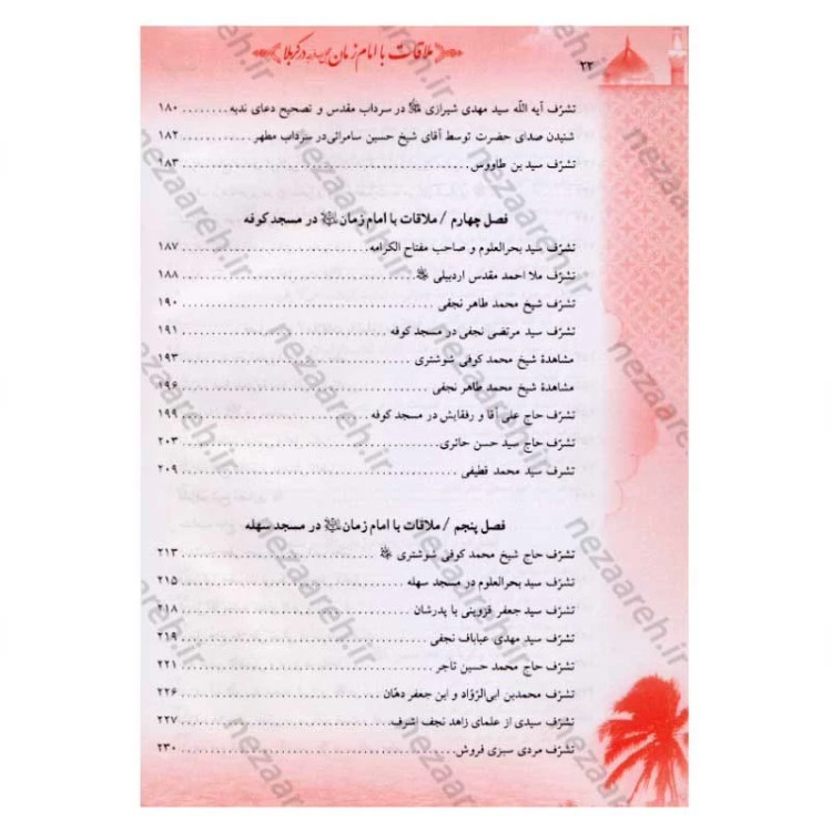 کتاب ملاقات با امام زمان (عج) در کربلا