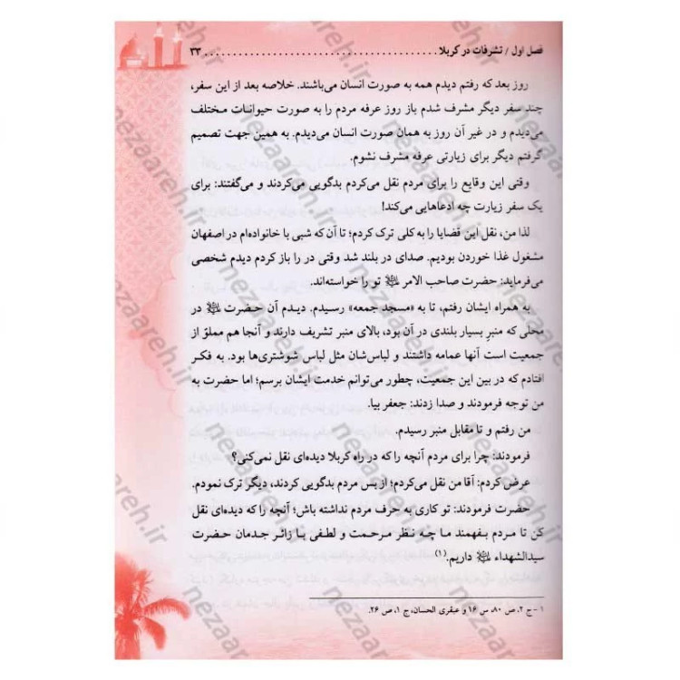 کتاب ملاقات با امام زمان (عج) در کربلا