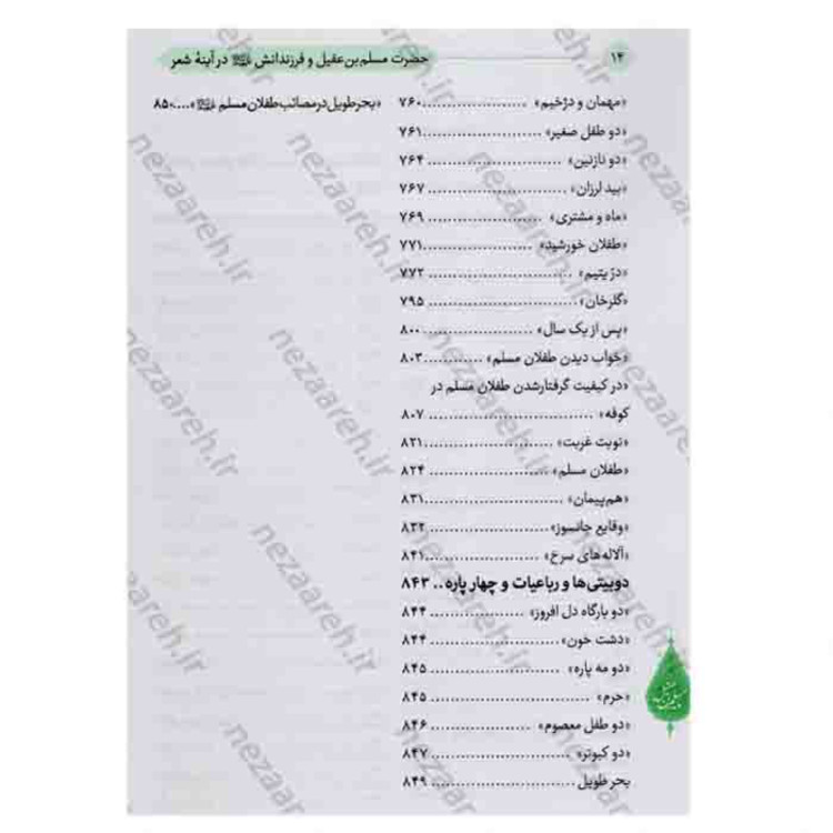 کتاب مولای غریب مسلم ابن عقیل و فرزندانش در آینه شعر اثر محمد خرم فر