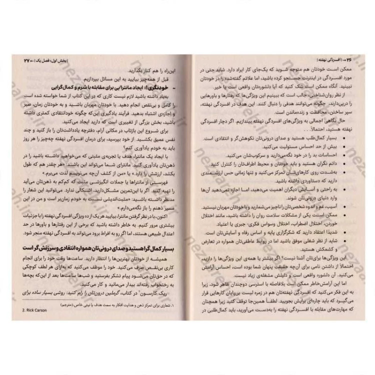 کتاب افسردگی نهفته (چگونه از افسردگی که زیر نقاب کمال گرایی پنهان شده رها شویم) اثر مارگارت رابینسون رادرفورد