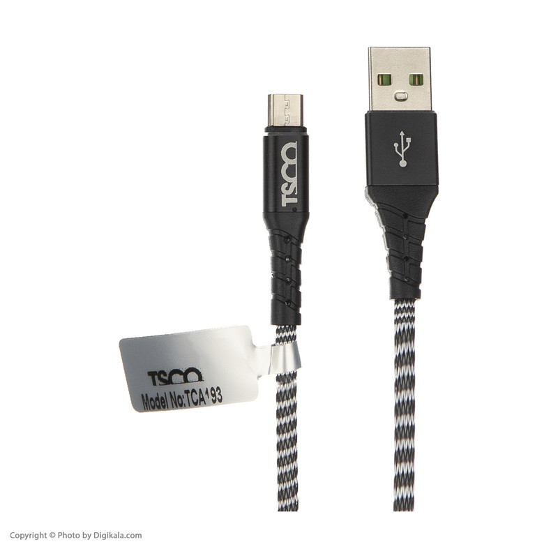 کابل تبدیل USB به microUSB تسکو مدل TC A193 طول 1 متر
