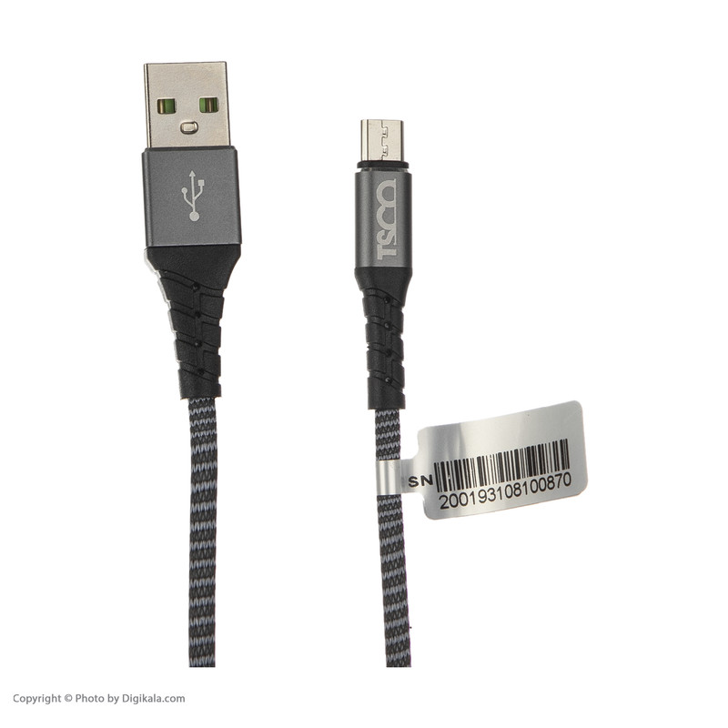 کابل تبدیل USB به microUSB تسکو مدل TC A193 طول 1 متر