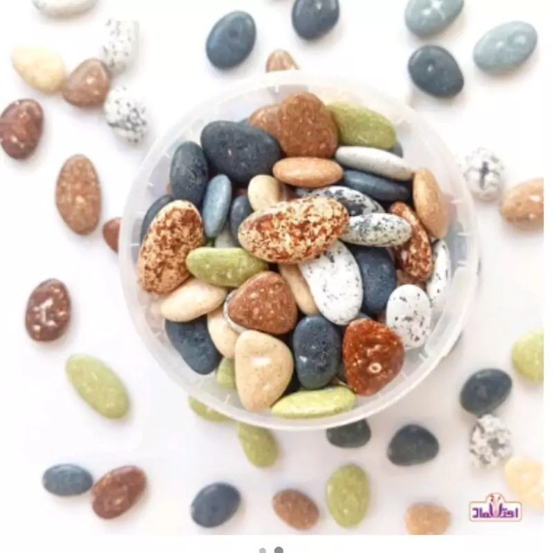 شکلات سنگی رودخونه ای 250 گرمی اعتماد (دراژه سنگی)