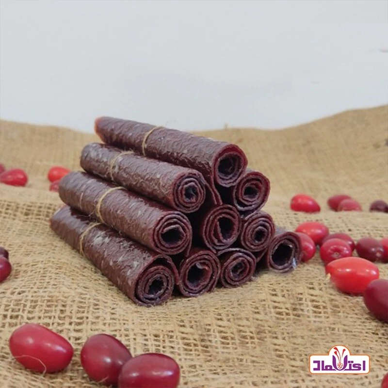لواشک ذغال اخته 450 گرمی اعتماد  ترش و خوش طعم و تازه