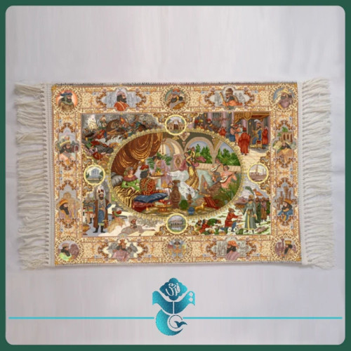 تابلو فرش شاهان ایران سایز 50در70