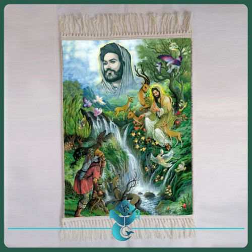 تابلو فرش ضامن آهو سایز 50در70