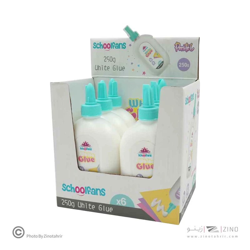 چسب مایع سفید250گرم اسکول فنز کد92710