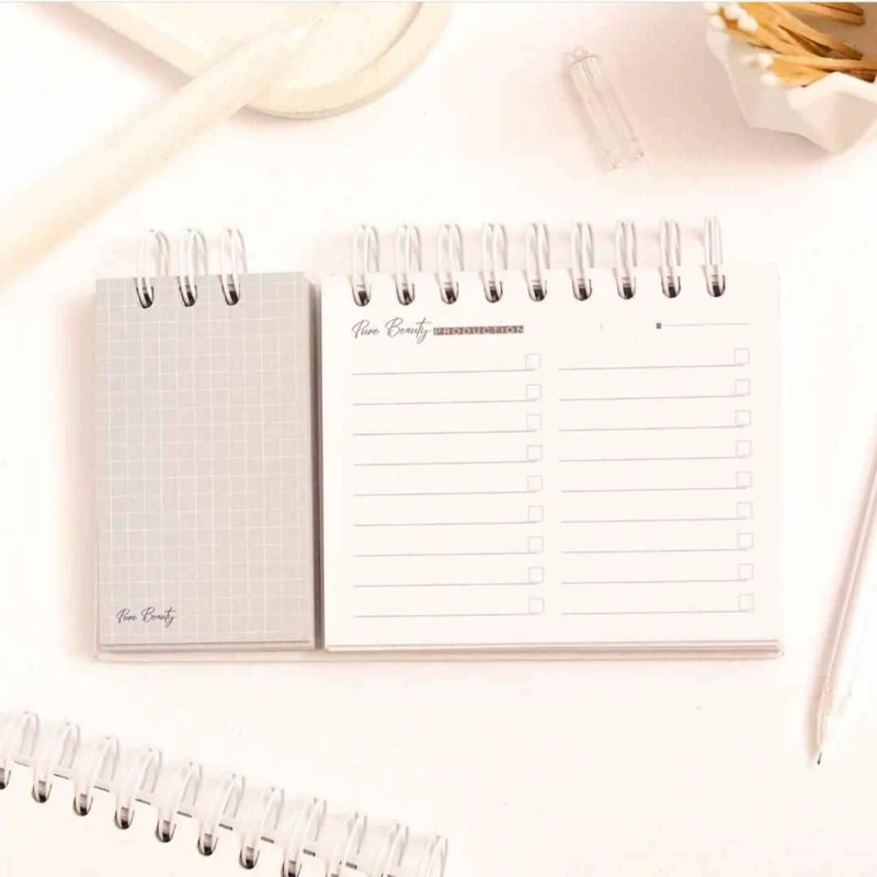 دفتریادداشت تودولیست (کاغذ سفید) 2تکه 210*110 برگ سری پیور بیوتی کد71516