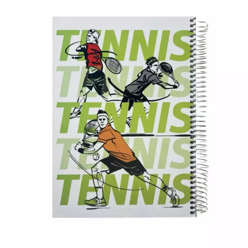 دفتر مشق سیمی 160 برگ پاپکو کد PN-6177 - طرح TENNIS