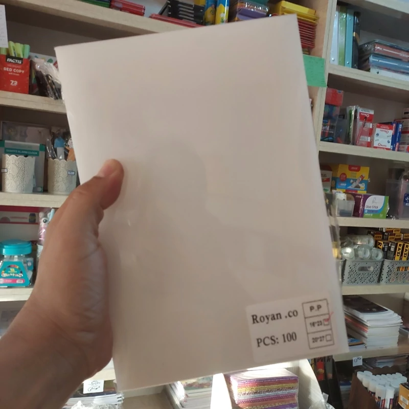 طلق صحافی ضخیم طلق فنر زنی کتاب سایز 17 در23