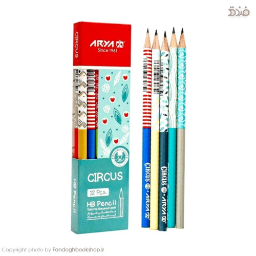 مداد مشکی طرح سیرک از برند آریا (Arya Circus Model HB Pencil)