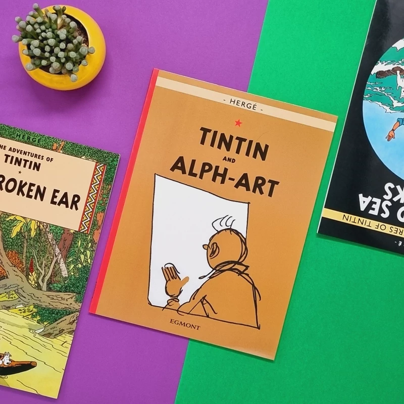 کتاب ماجراهای تن تن و میلو، تن تن و هنر الفبا (The Adventures of Tinrin The Alph- Art)، زبان انگلیسی