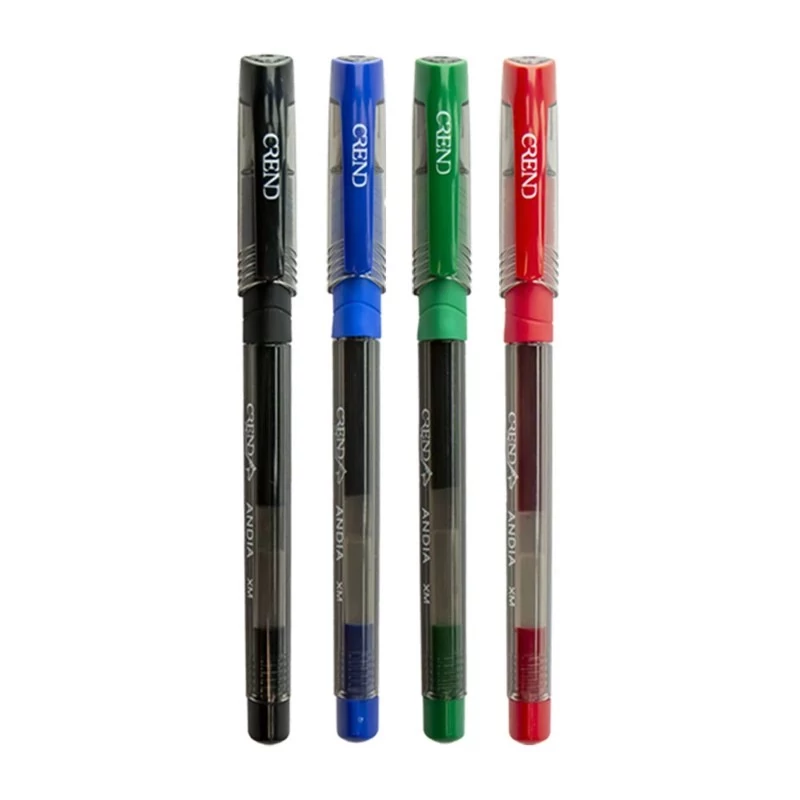 روان نویس 0.7 ژله ای کرند مدل آندیا (Crend Andia Gel Pen)، ساخت ژاپن، چهار رنگ اصلی