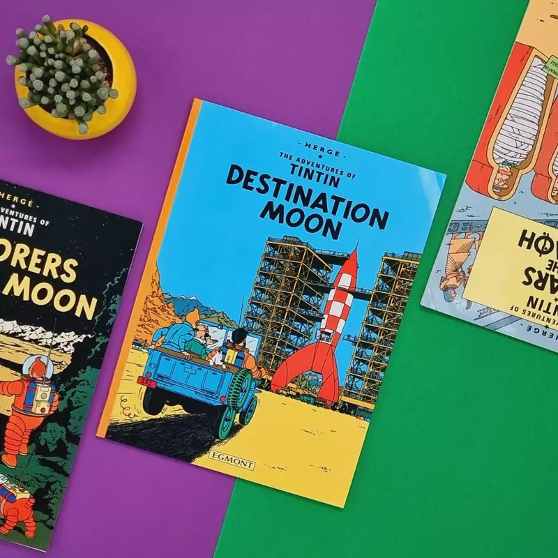 کتاب ماجراهای تن تن و میلو، سفر به کره ماه (The Adventures of Tintin Destination Moon)، زبان انگلیسی