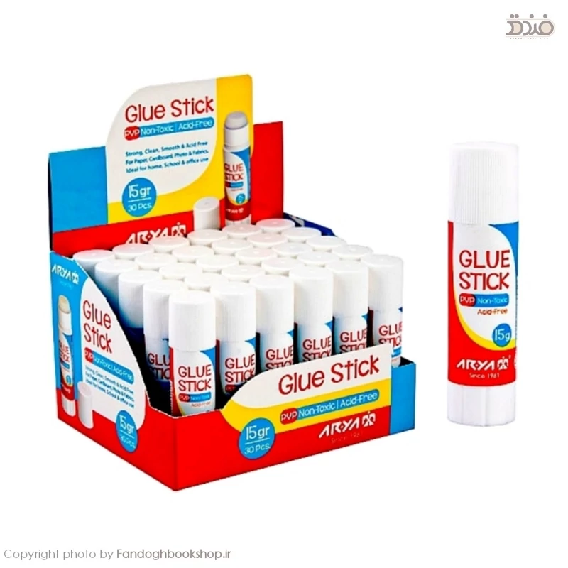 چسب ماتیکی 15 گرم از برند آریا (Arya 15 gr Acid Free Glue Stick)