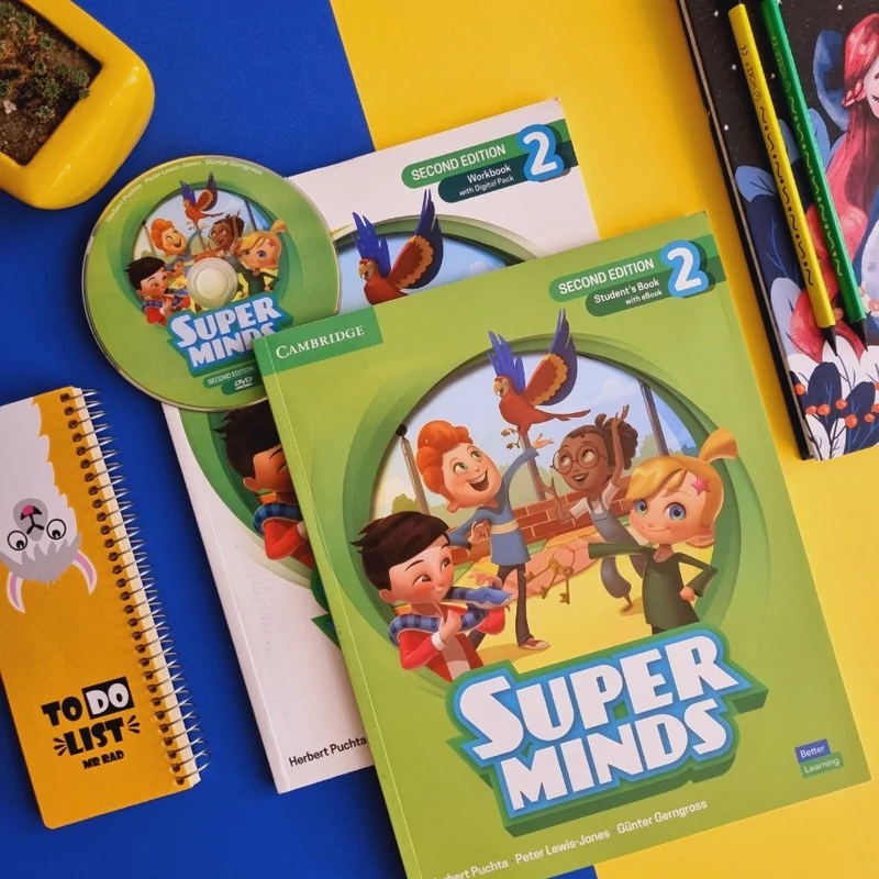کتاب Super Minds 2 Second Edition سوپر مایندز 2 ویرایش دوم، چاپ جنگل،سایز رحلی (بزرگ) کاغذ گلاسه