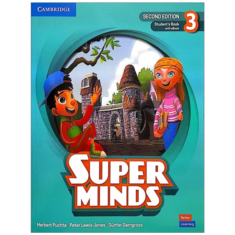 کتاب Super Minds 3 Second Edition سوپر مایندز 3 ویرایش دوم، چاپ جنگل،سایز رحلی (بزرگ)کاغذ گلاسه
