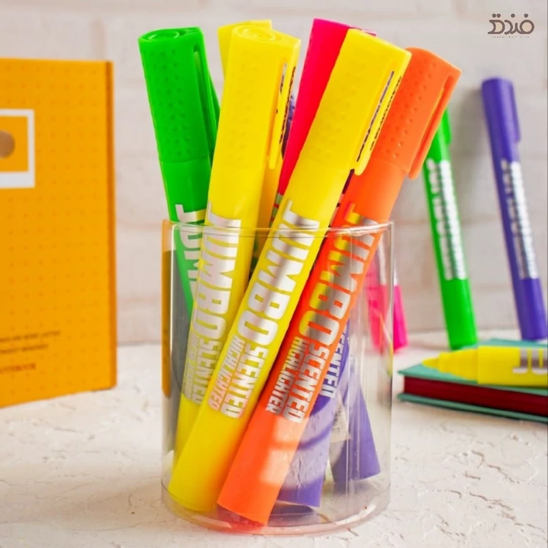 ماژیک علامت زن (هایلایتر) فوق بزرگ سوپر جامبو از برند اسکول فنس (Schoolfans Super Jumbo Highlighter)